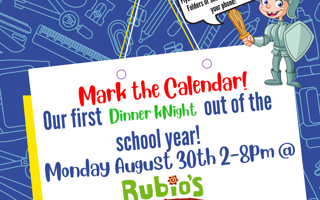 Dinner at Rubios on Monday August 30